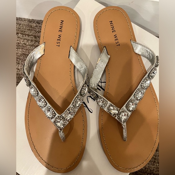 Nine West Rhinestone Sandals - Picture 2 of 4